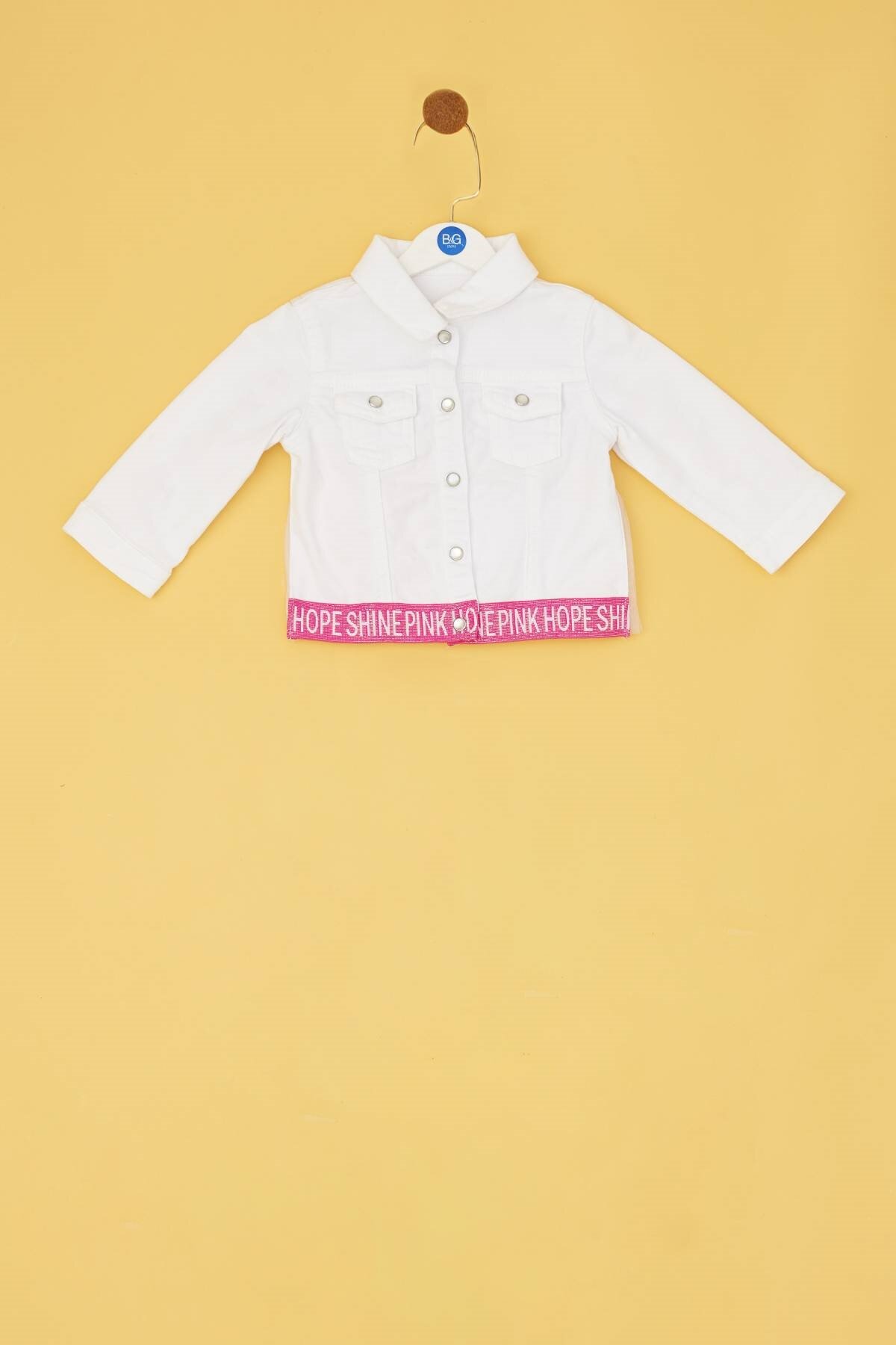 Kız Bebek Beyaz Ceket