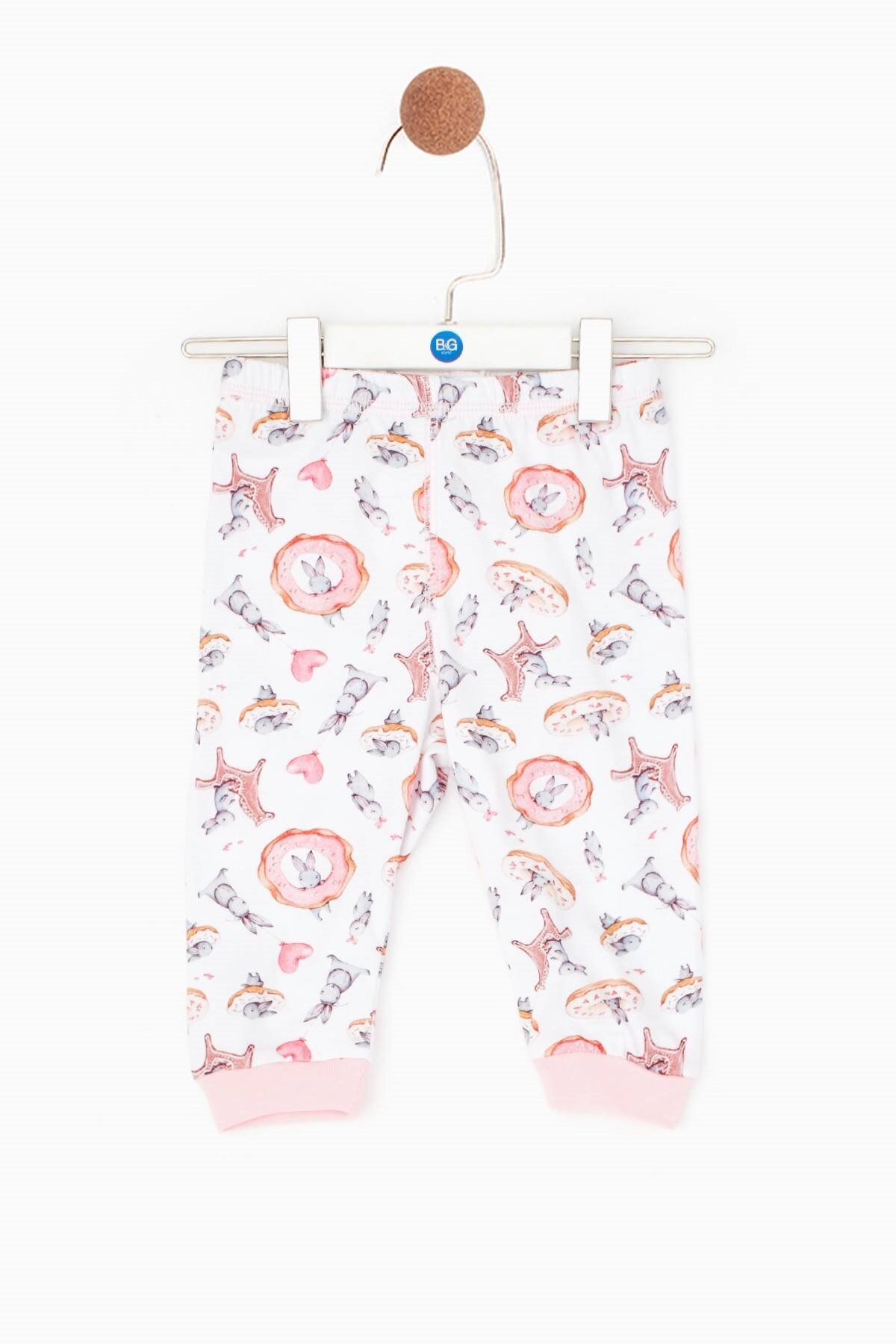 Kız Bebek Desenli Pijama Takımı