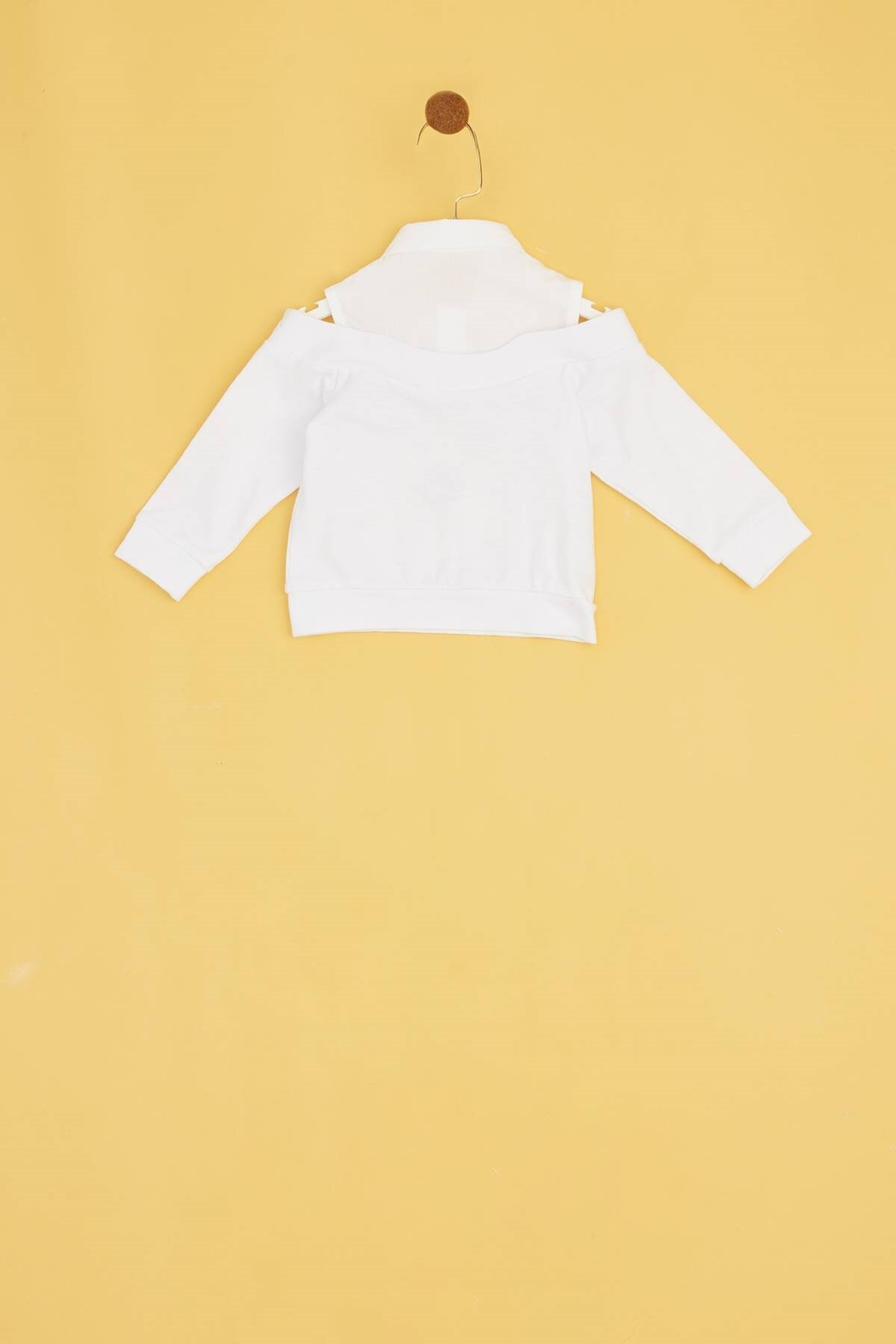 Kız Bebek Beyaz S-Shirt