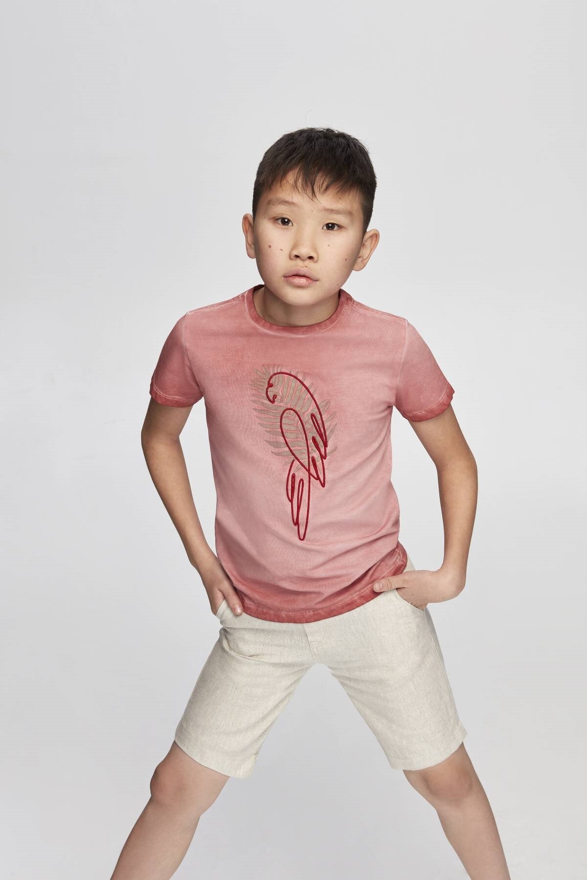 Erkek Çocuk Bordo T-Shirt