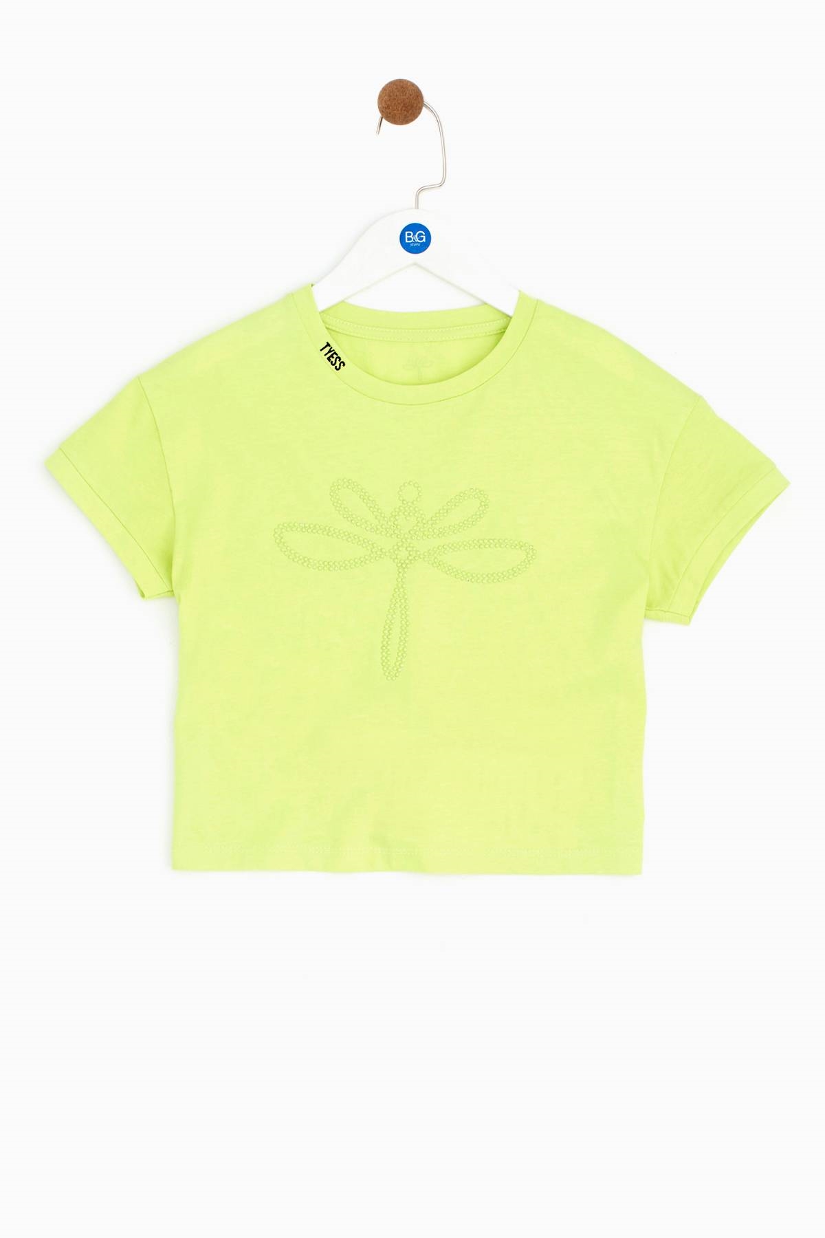 Kız Çocuk Neon Yeşil T-Shirt