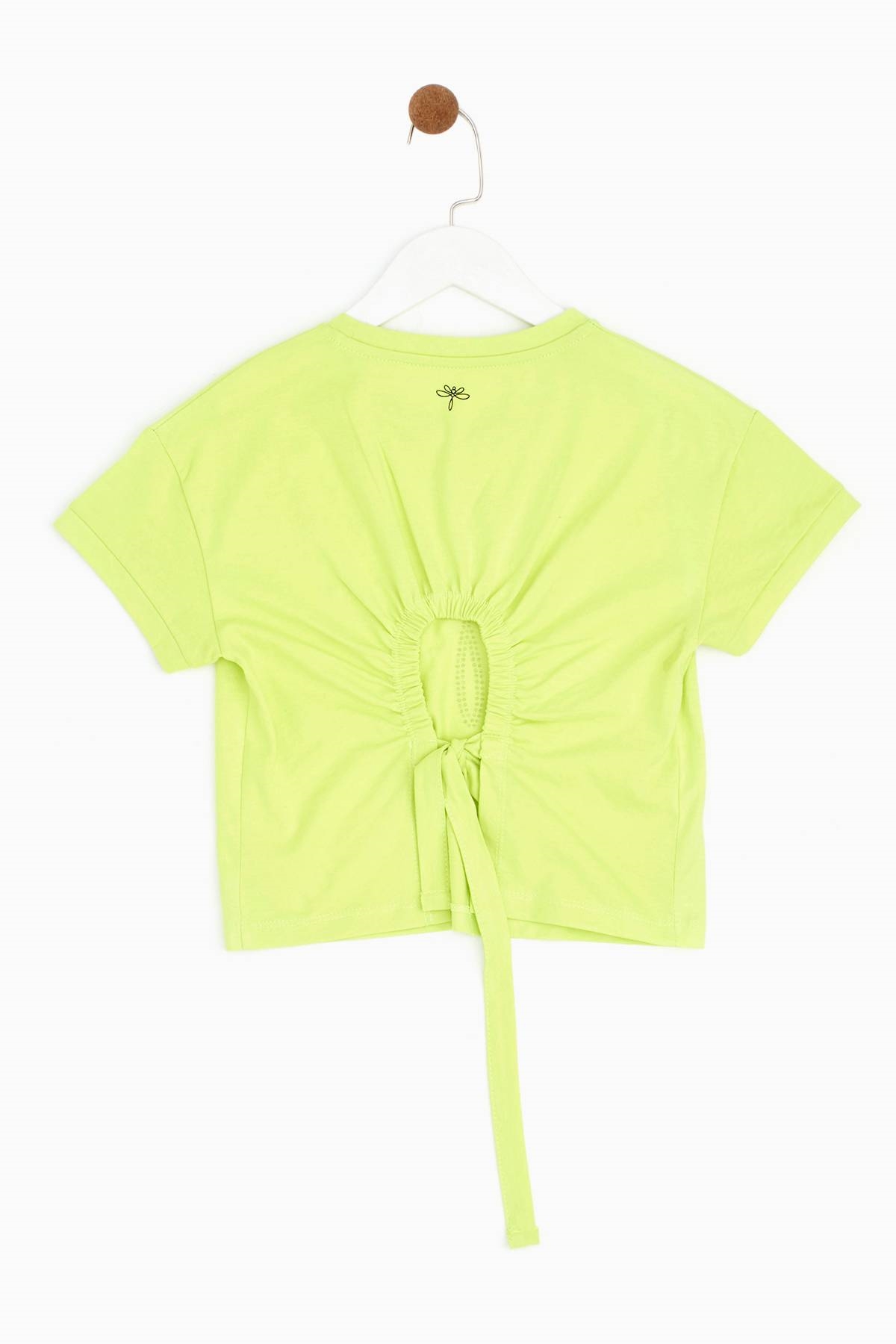 Kız Çocuk Neon Yeşil T-Shirt