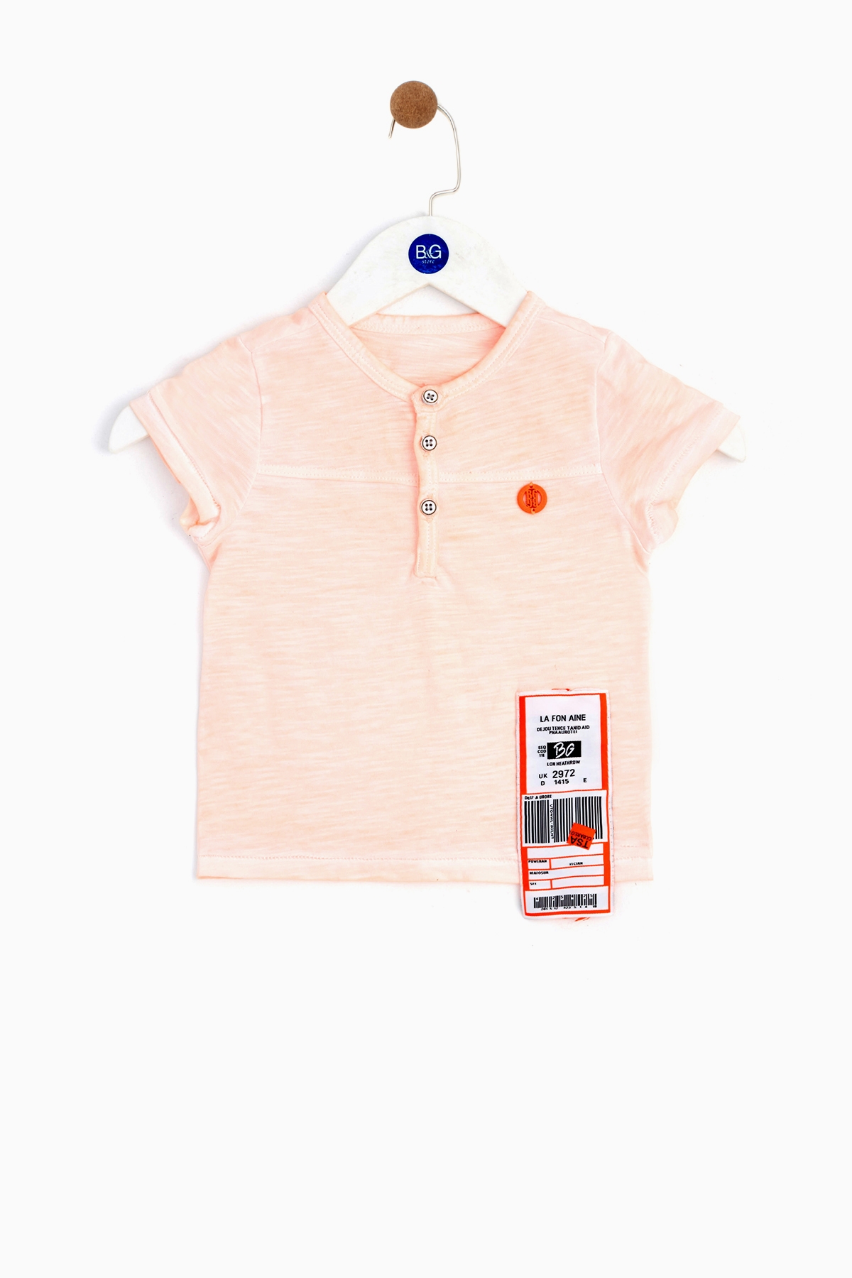 Erkek Bebek Neon Oranj T-Shirt
