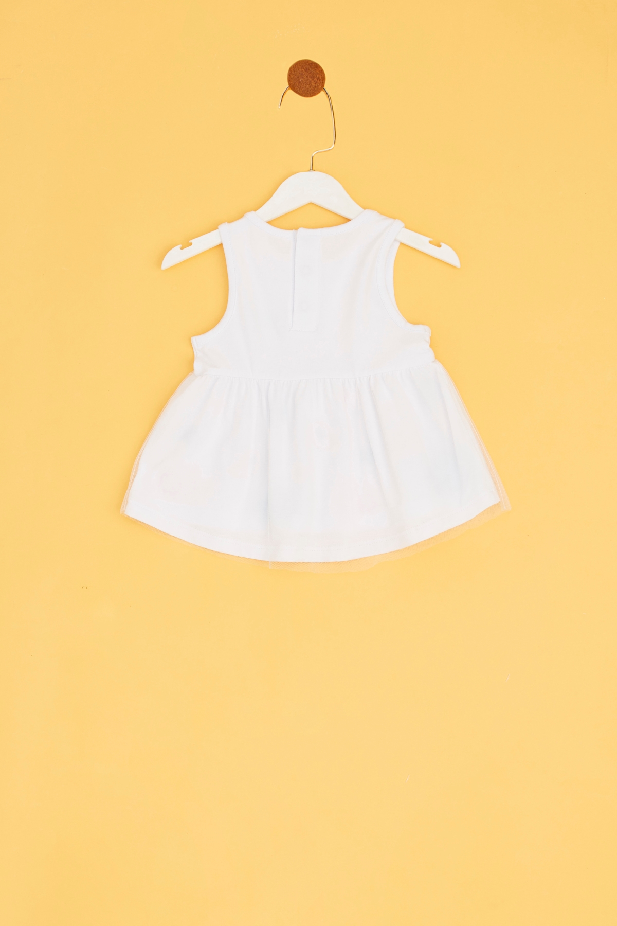 Kız Bebek Beyaz Tunik