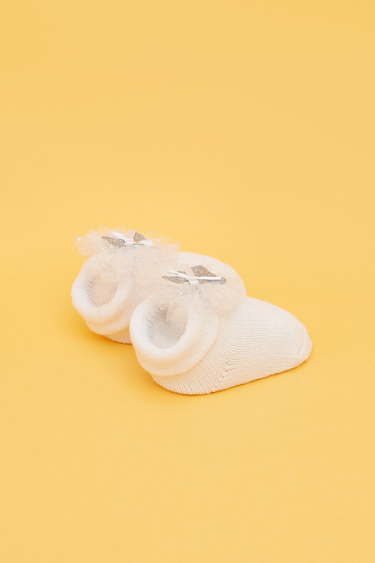 Kız Bebek Beyaz Çorap