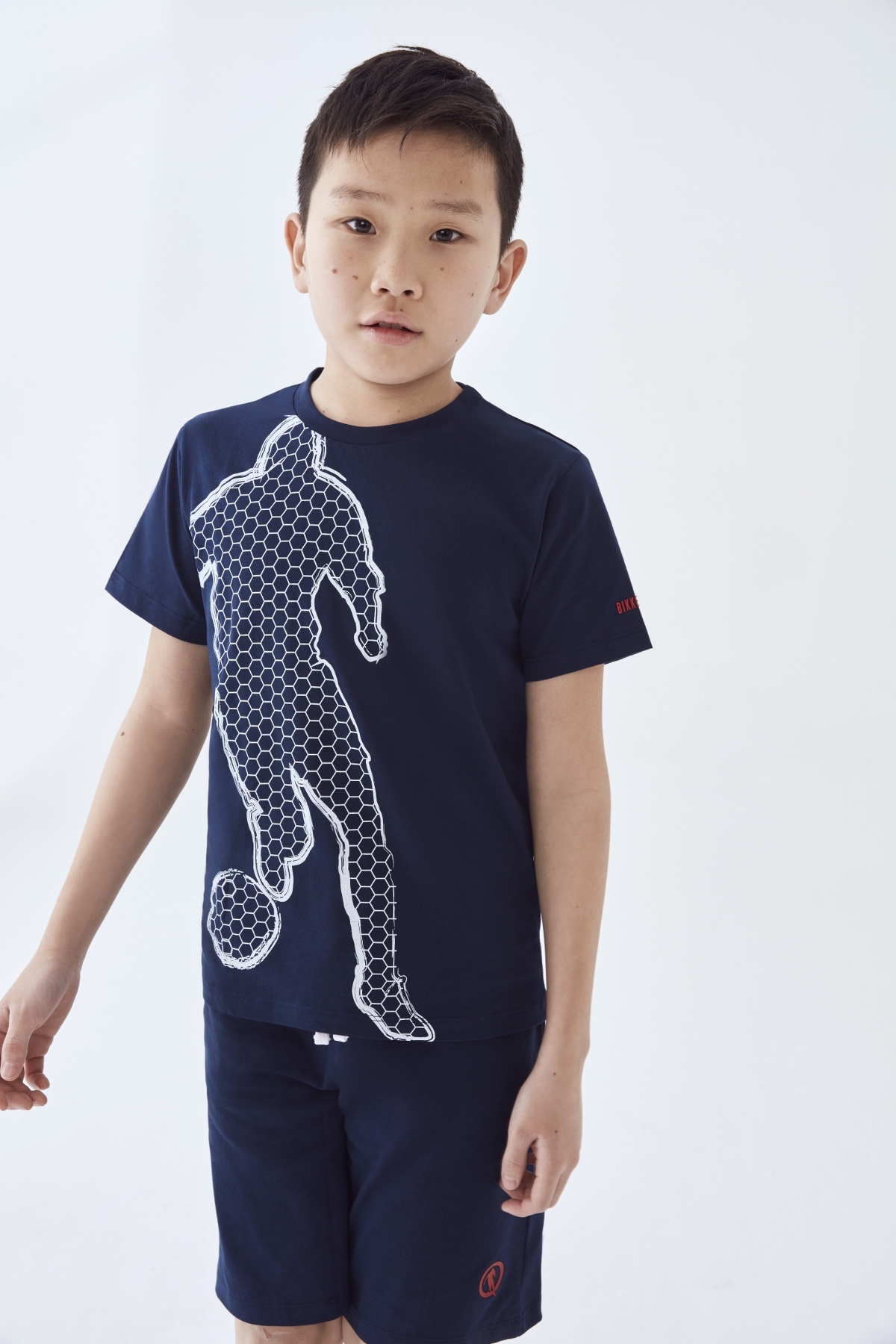Erkek Çocuk Mavi T-Shirt Şort Takımı
