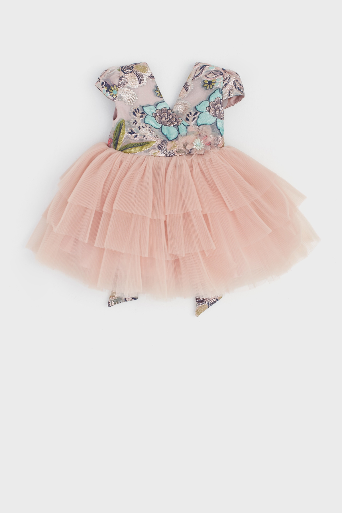 Kız Bebek Somon Elbise