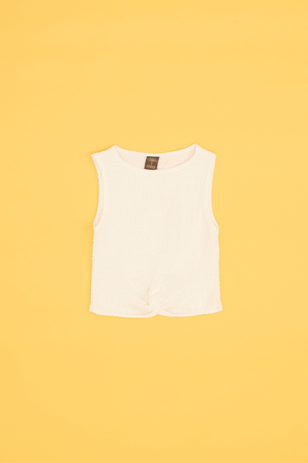 Kız Çocuk Beyaz Crop T-Shirt