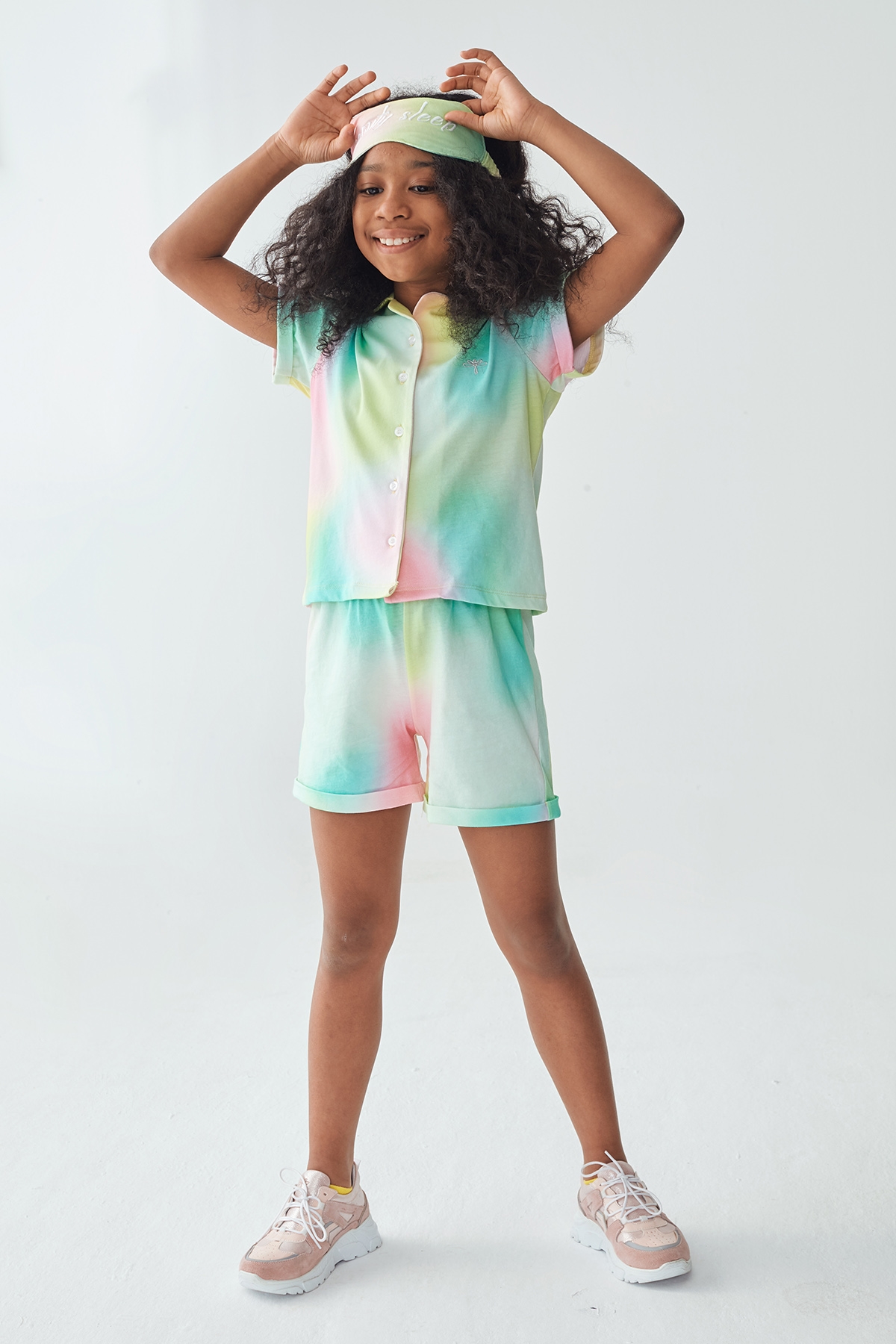 Kız Çocuk Renkli Pijama Takımı