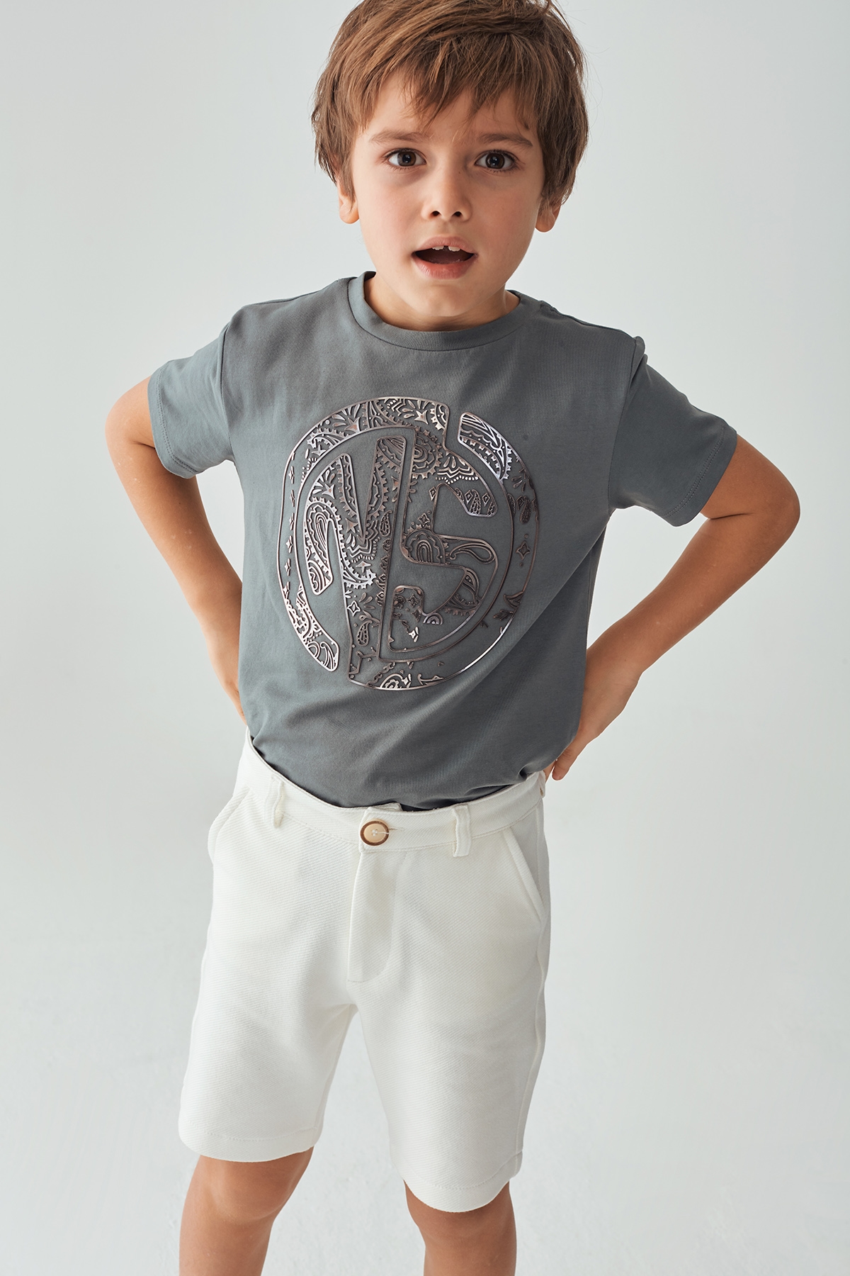 Erkek Çocuk Antrasit T-Shirt