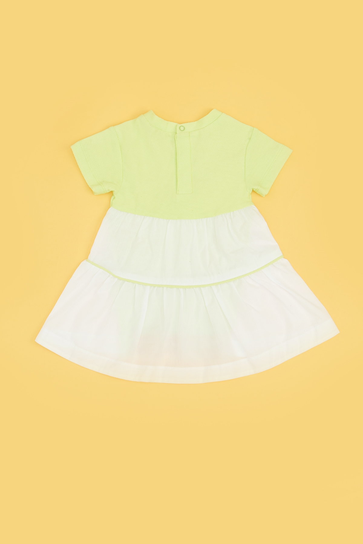Kız Bebek Neon Yeşil Elbise