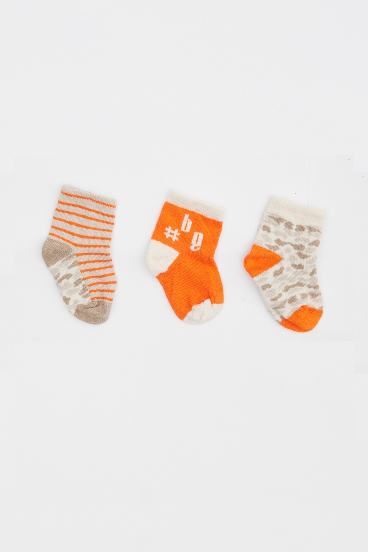 Erkek Bebek Desenli 3lü Çorap