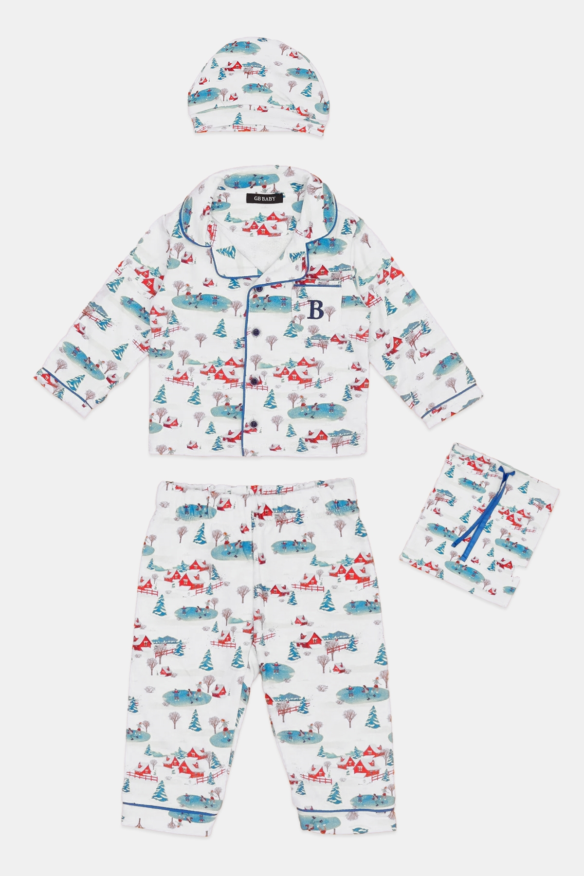 Erkek Bebek Desenli Pijama Takımı