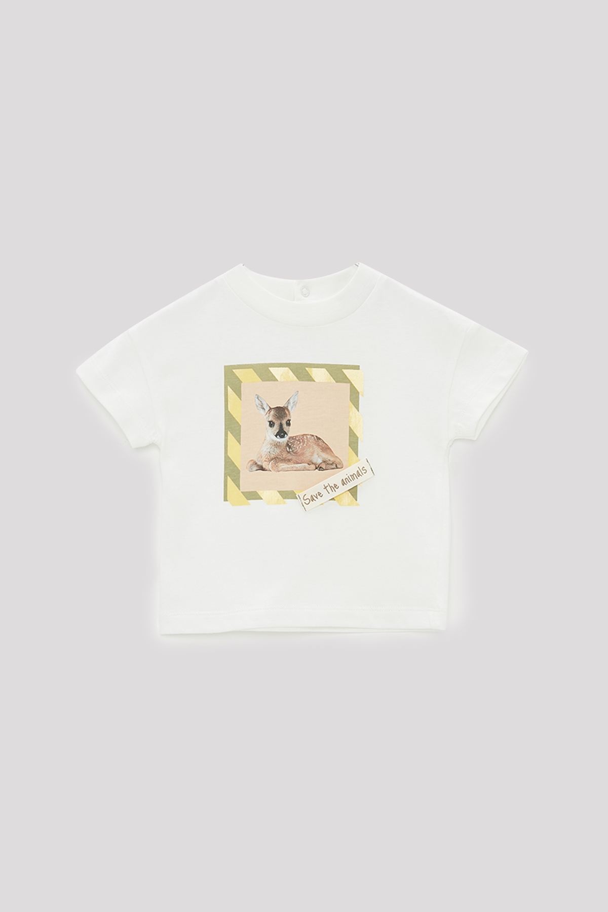Erkek Bebek Ekru T-Shirt