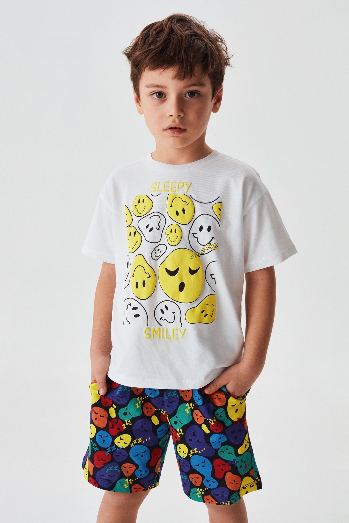 Erkek Çocuk Desenli Pijama Takım