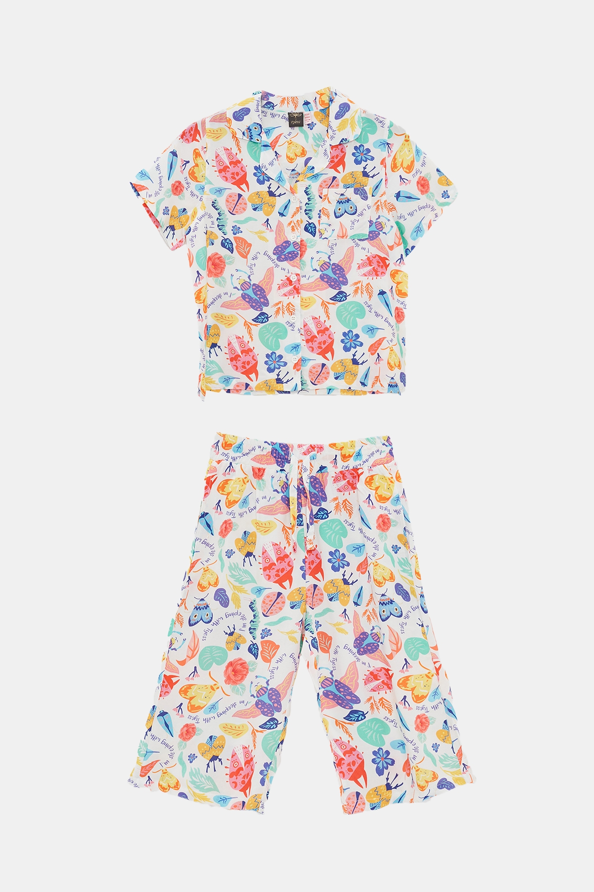 Kız Çocuk Desenli Pijama Takım 