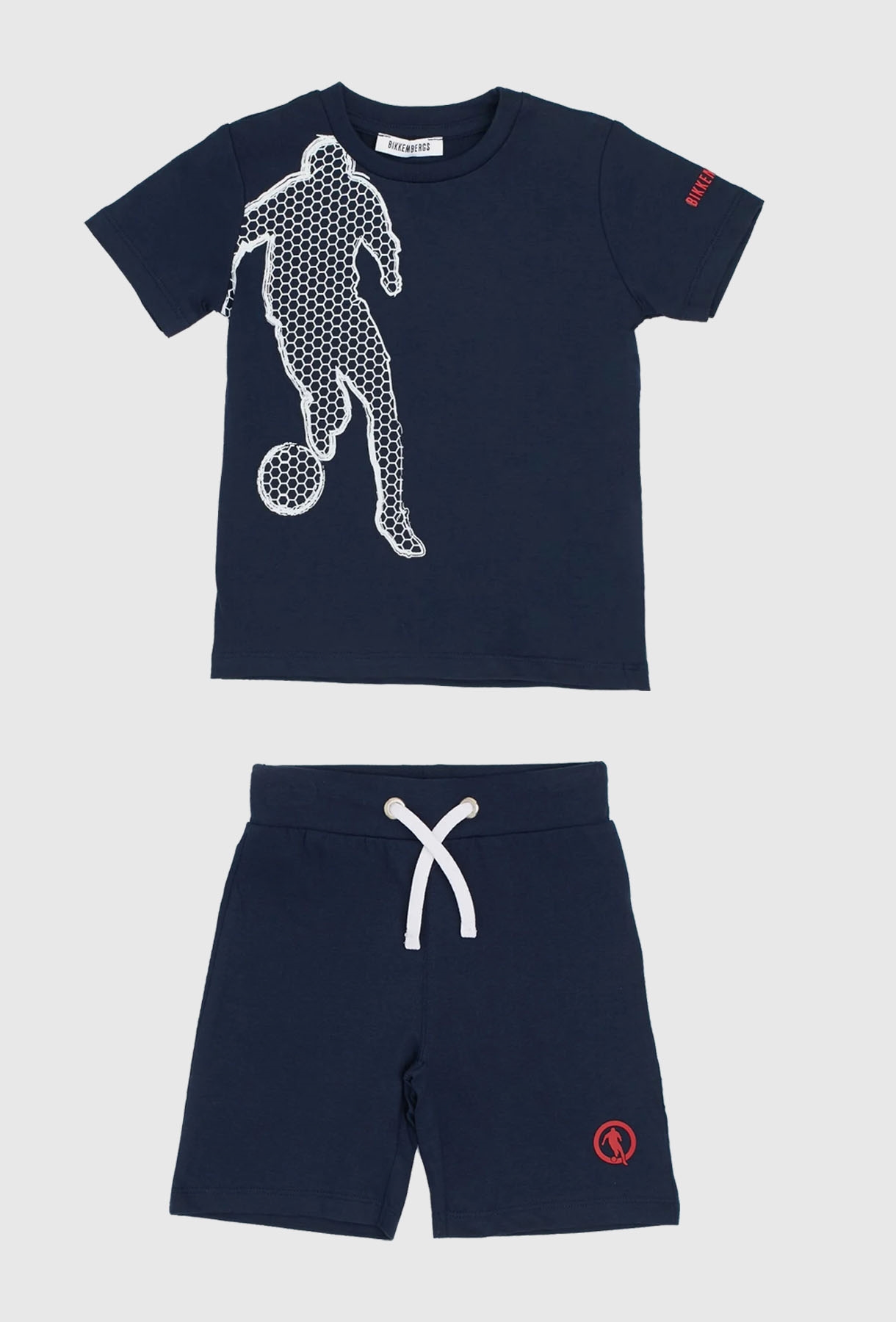 Erkek Bebek Mavi T-Shirt Şort Takımı