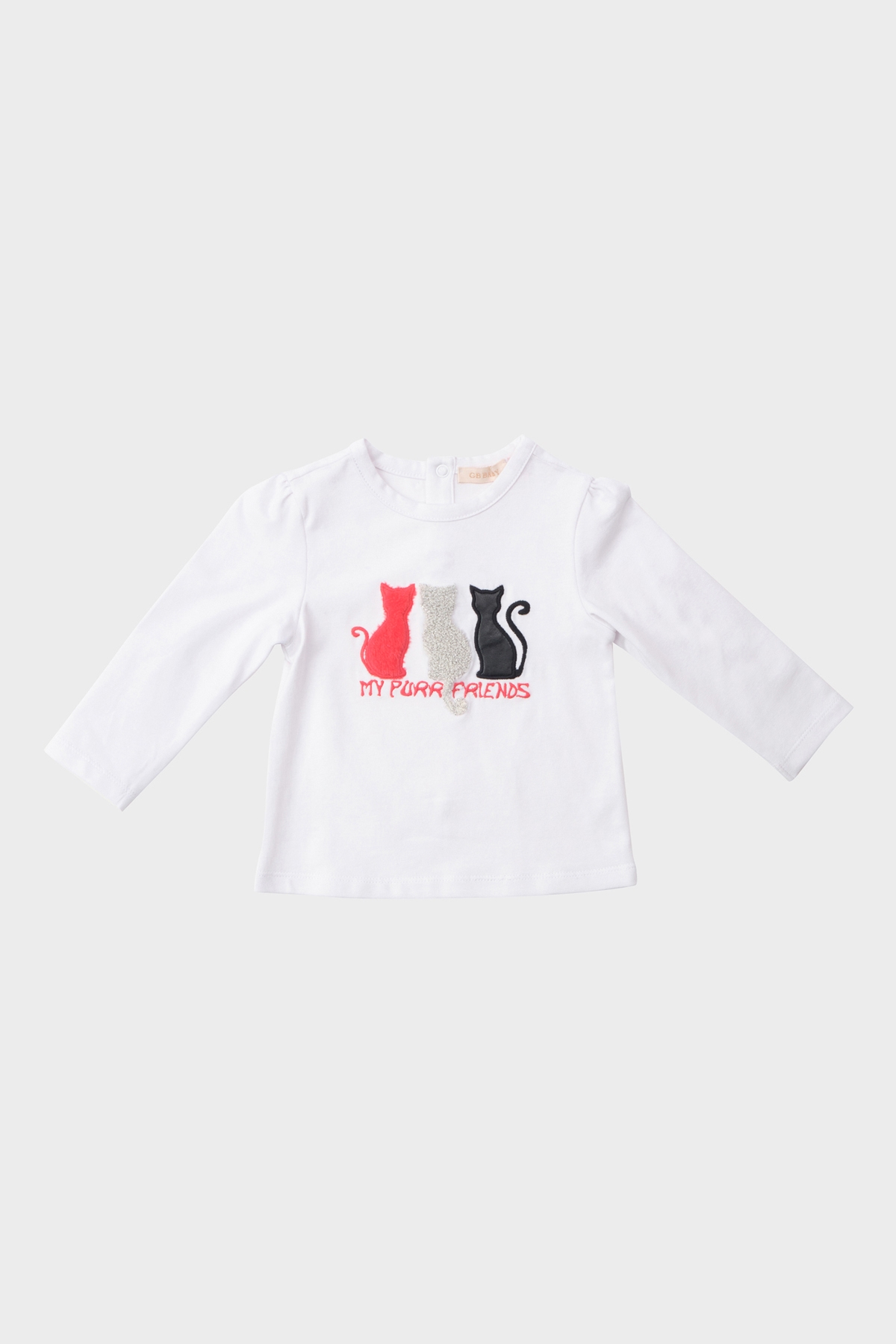 Kız Bebek Beyaz T-Shirt