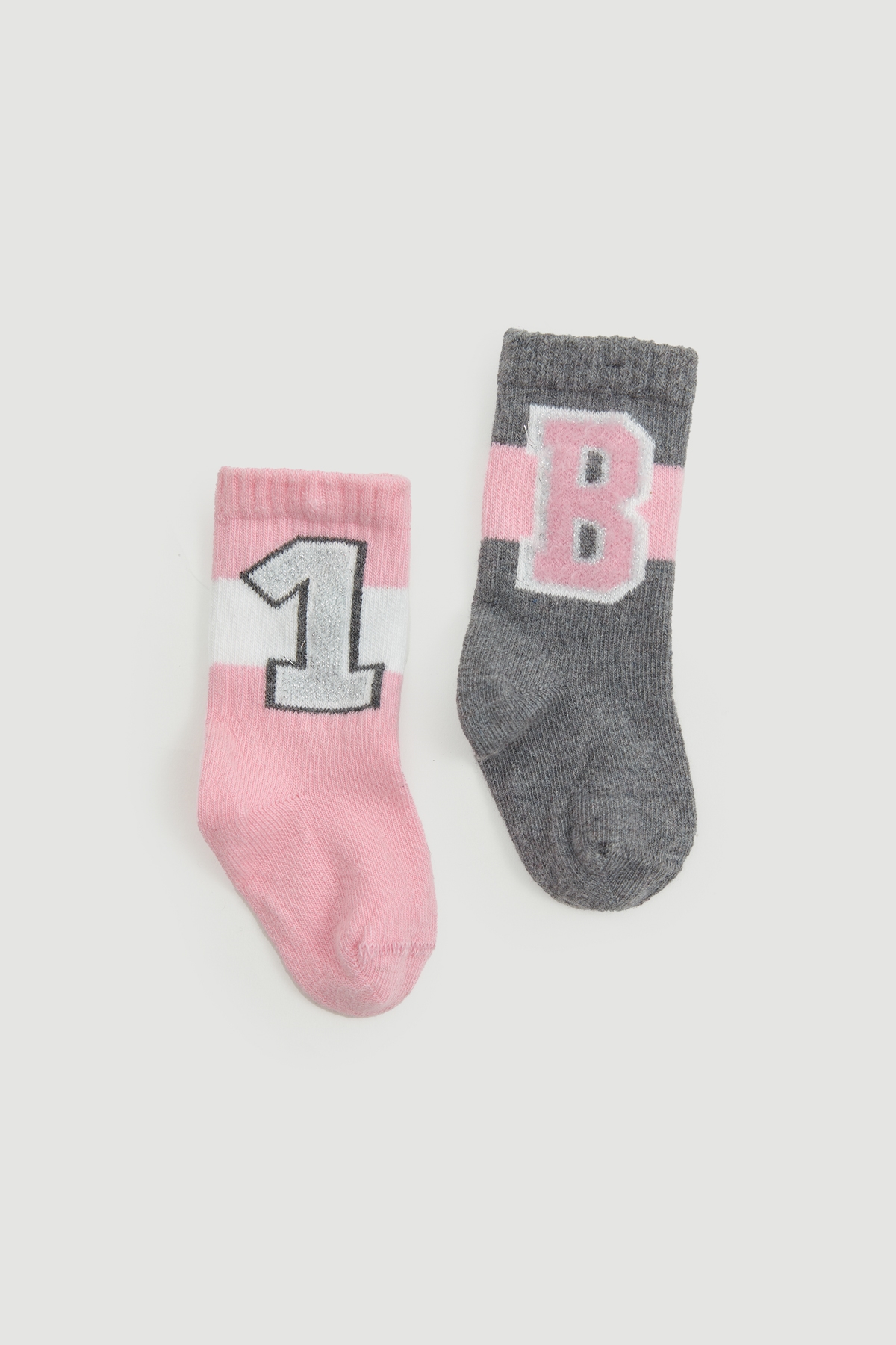 Kız Bebek Renkli 2li Çorap