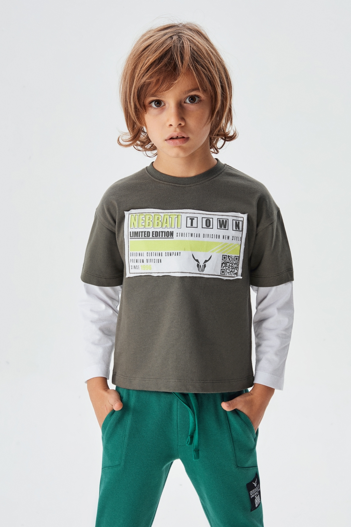 Erkek Çocuk Haki T-Shirt