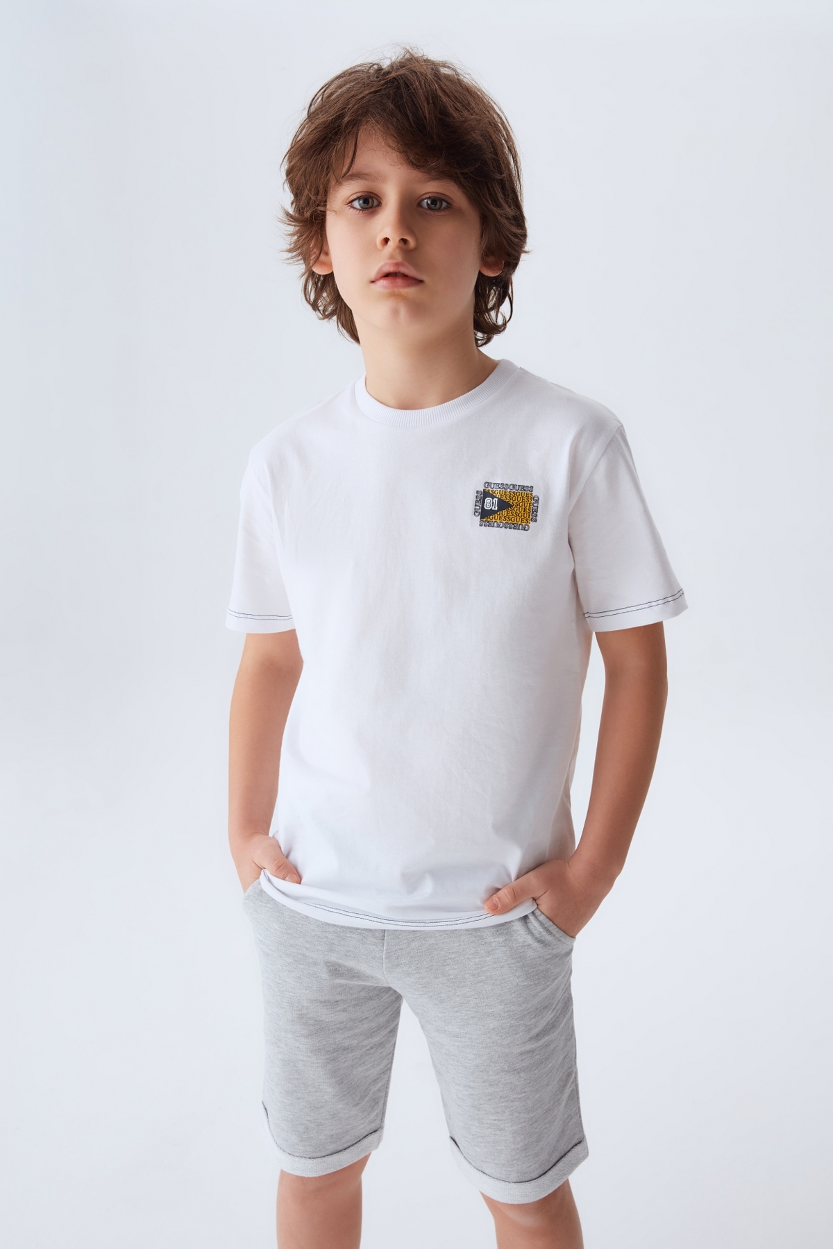 Erkek Çocuk Beyaz T-Shirt 