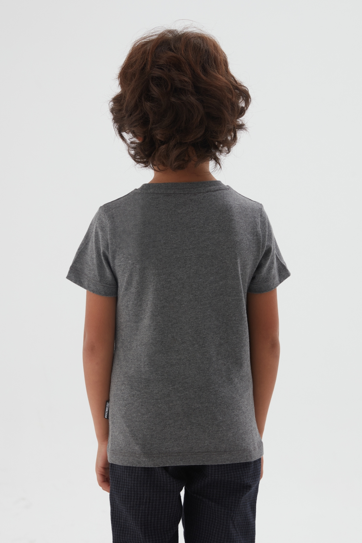 Erkek Çocuk Gri Melanj T-Shirt