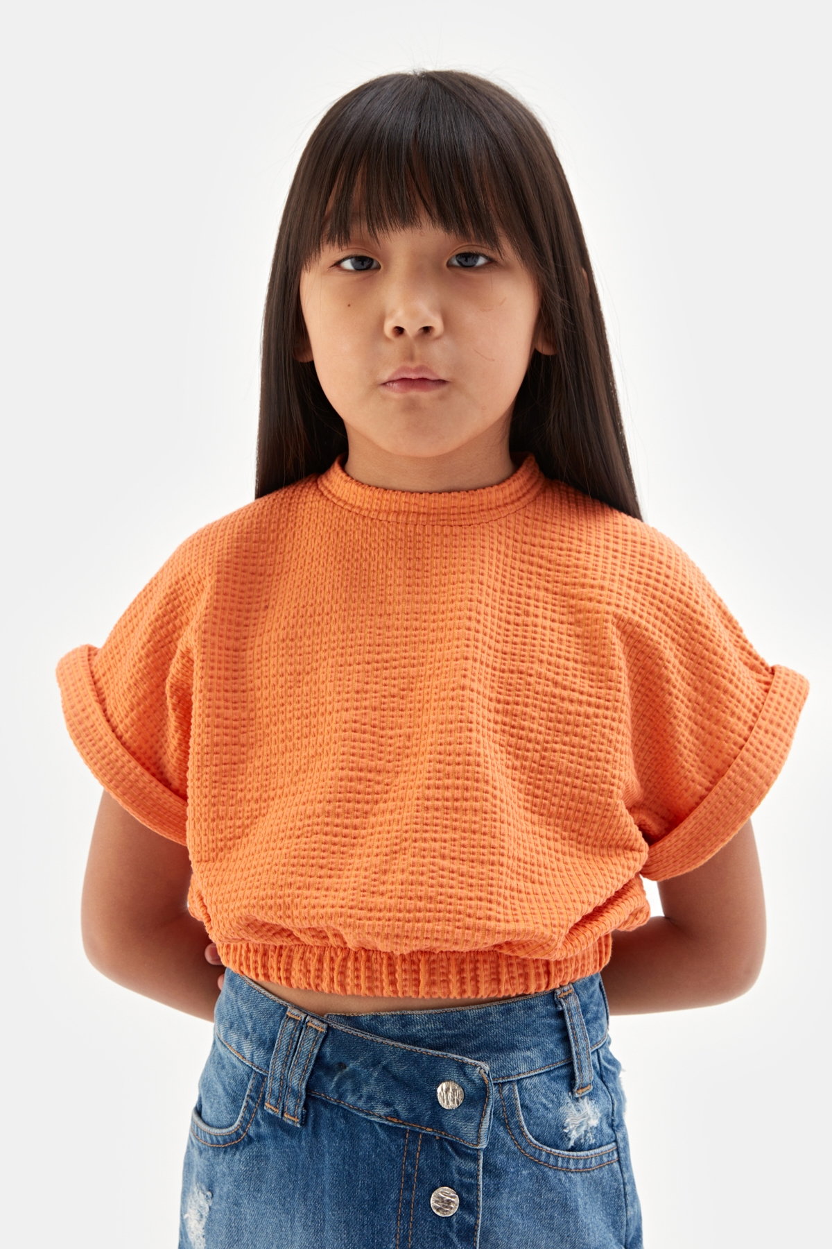 Kız Çocuk Oranj Tshirt 