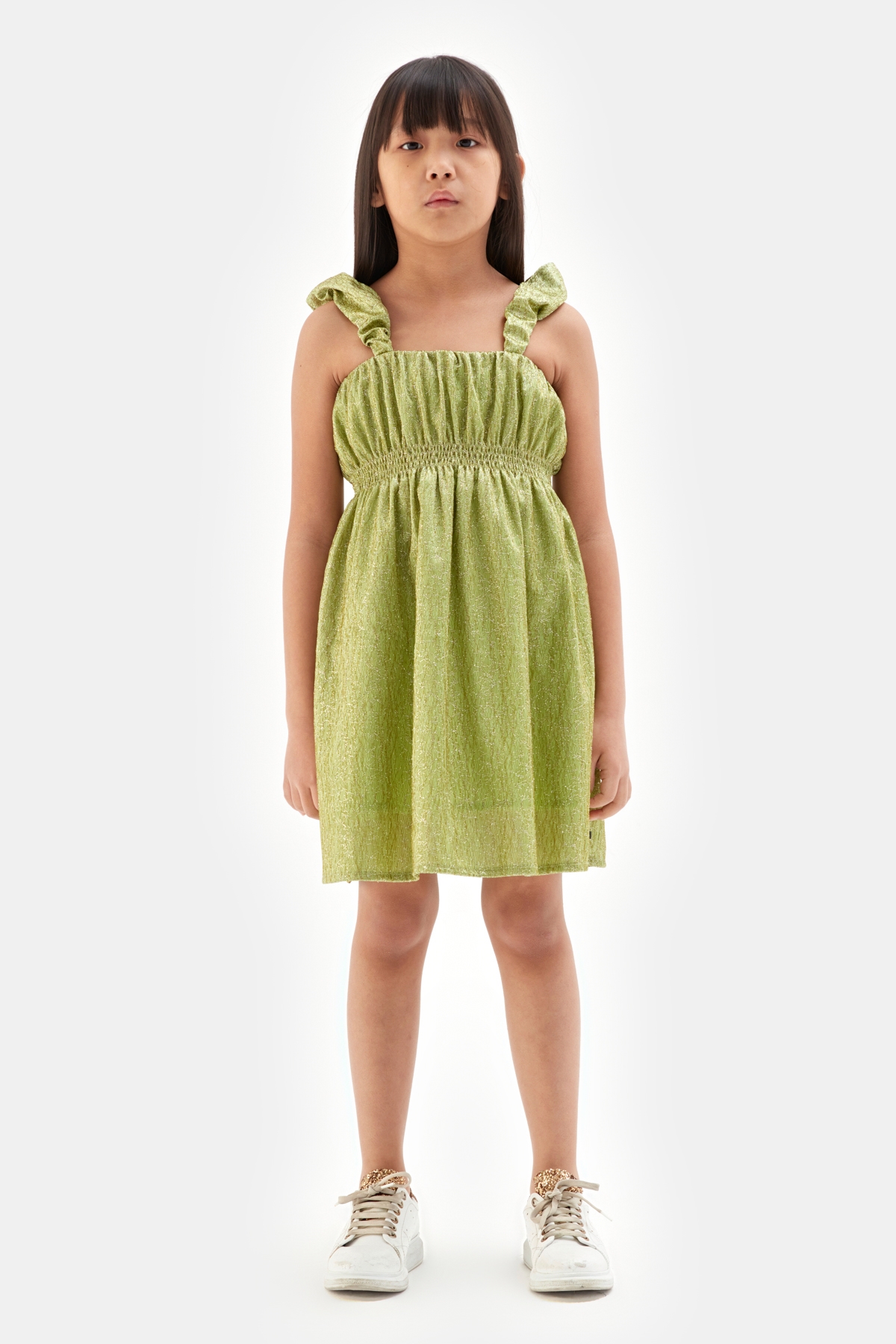 Kız Çocuk Yeşil Elbise