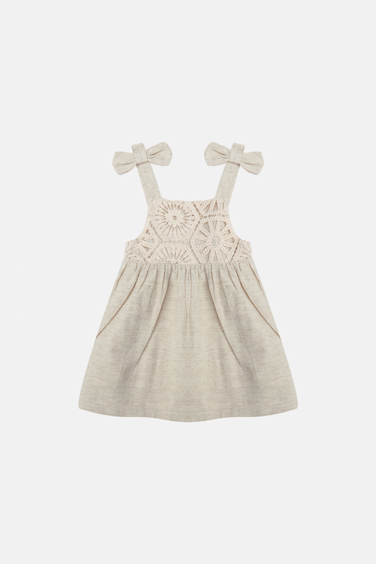 Kız Bebek Bej Elbise