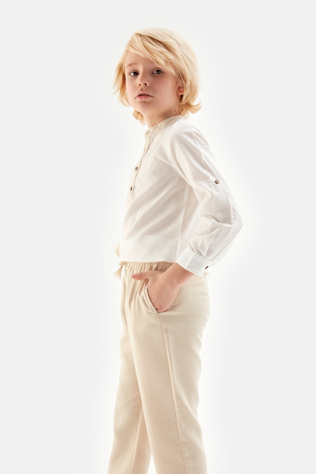 Erkek Çocuk Bej Pantolon