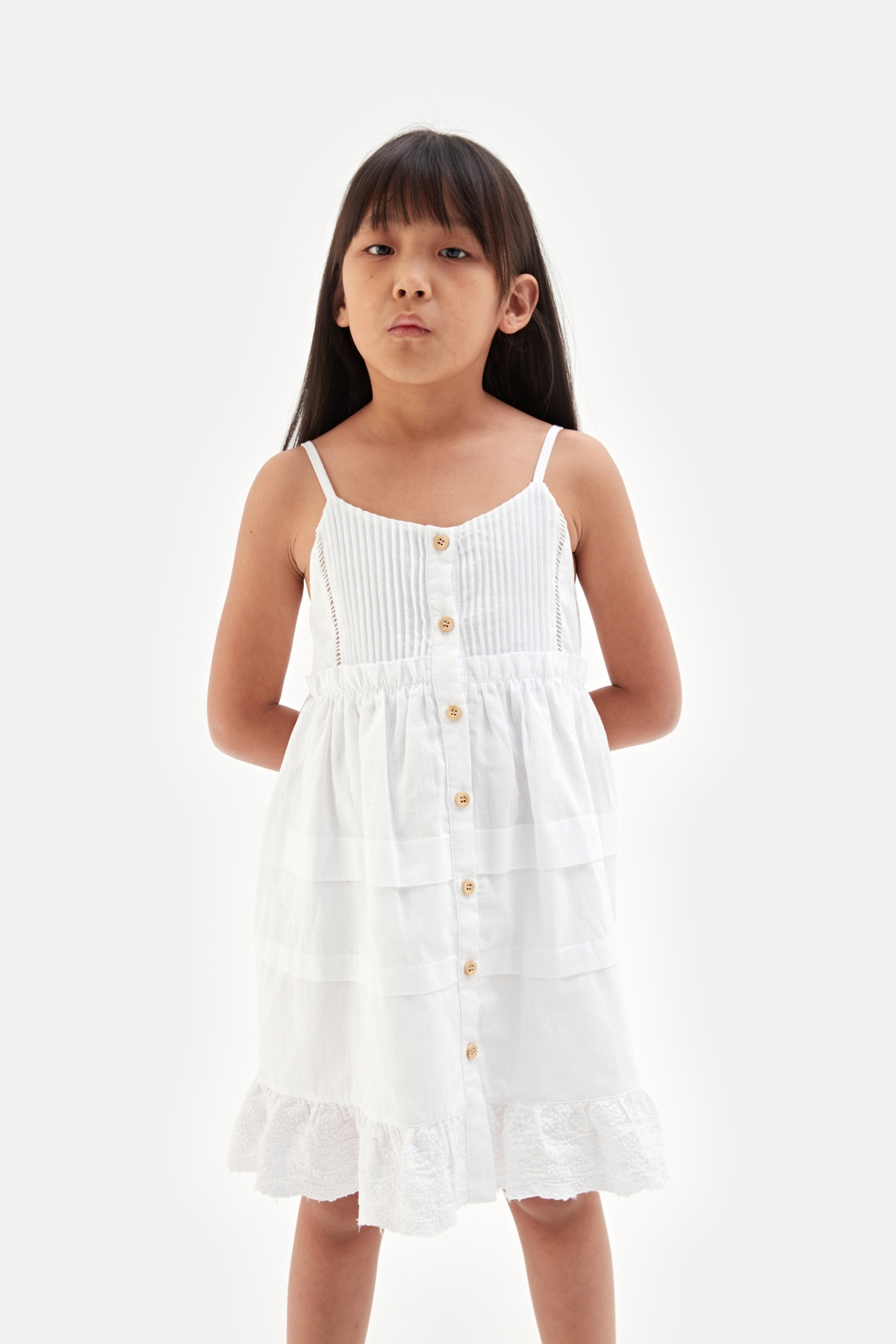Kız Çocuk Beyaz Elbise