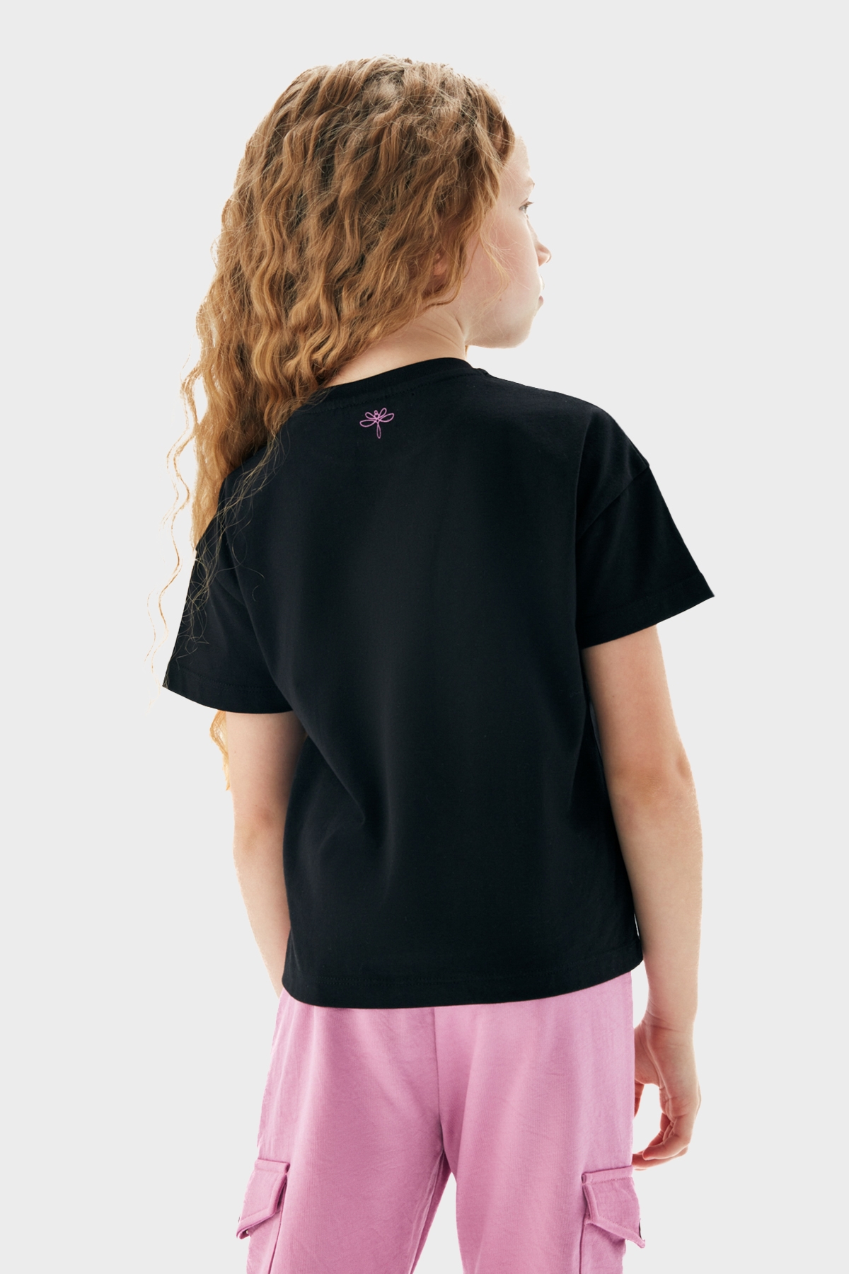 Kız Çocuk Antrasit T-Shirt