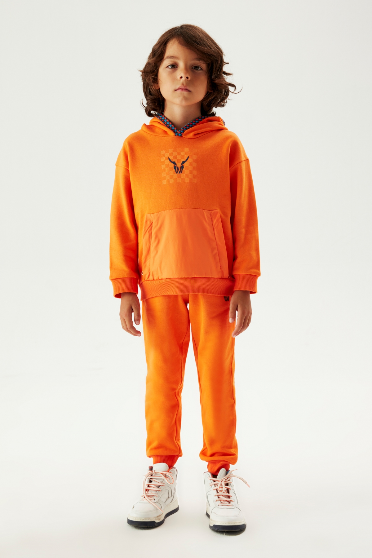 Erkek Çocuk Oranj Sweatshirt