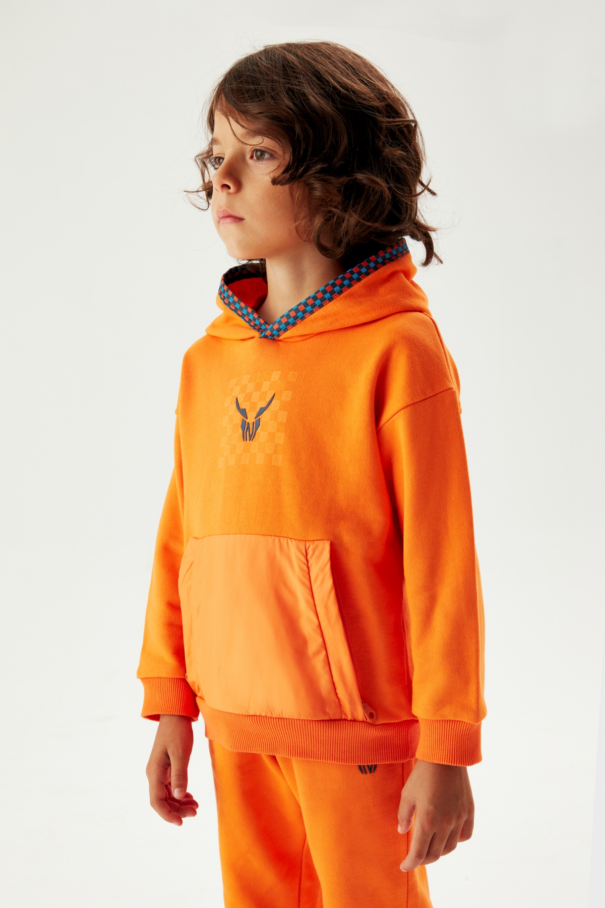 Erkek Çocuk Oranj Sweatshirt