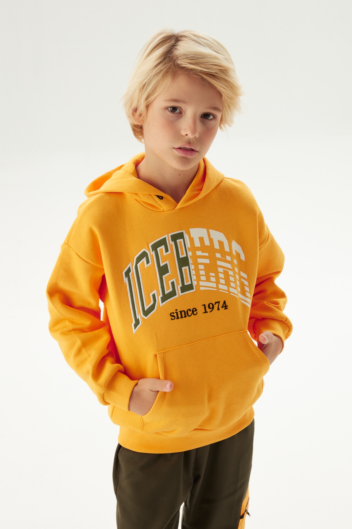 Erkek Çocuk Oranj Sweatshirt