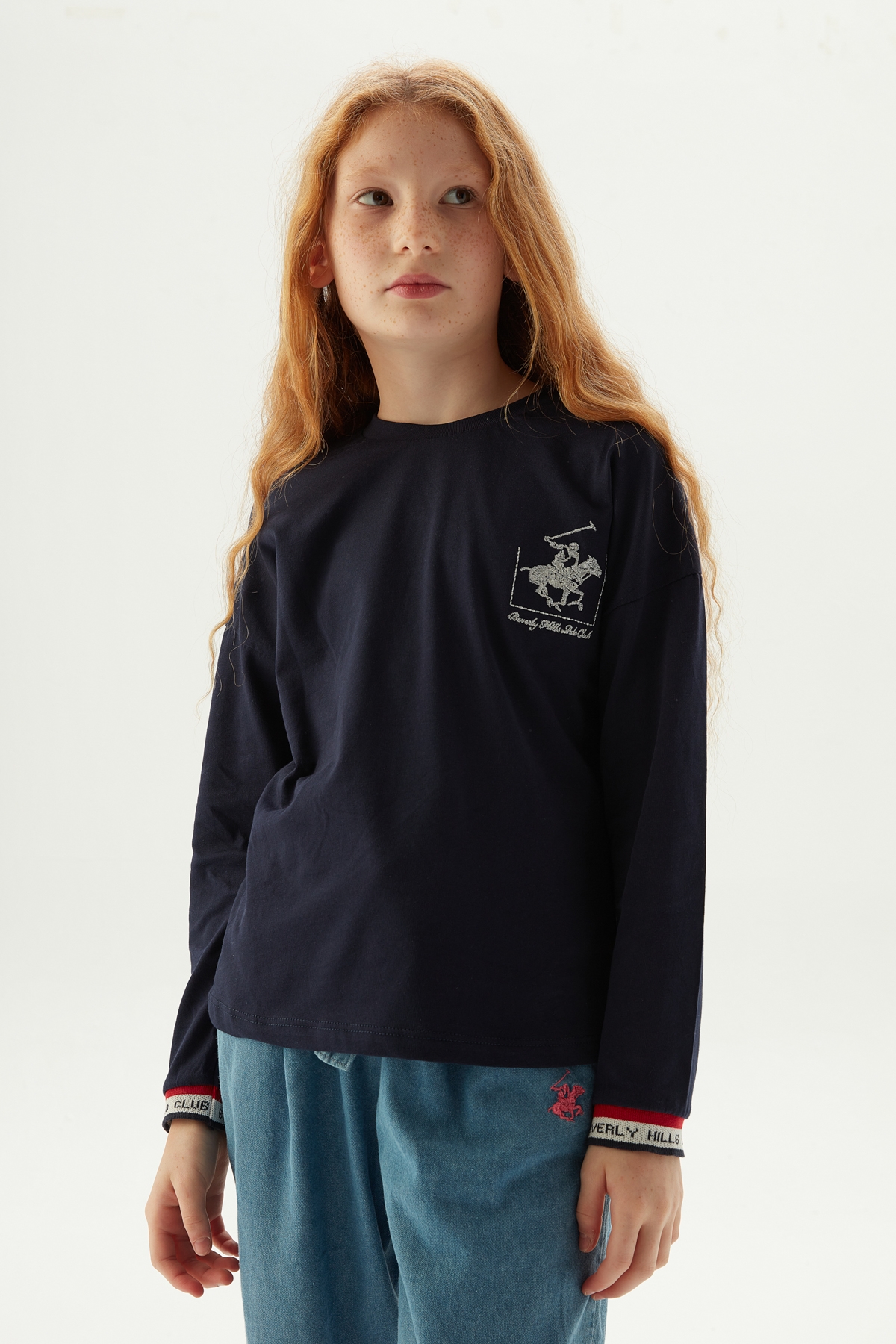 Kız Çocuk Lacivert T-Shirt