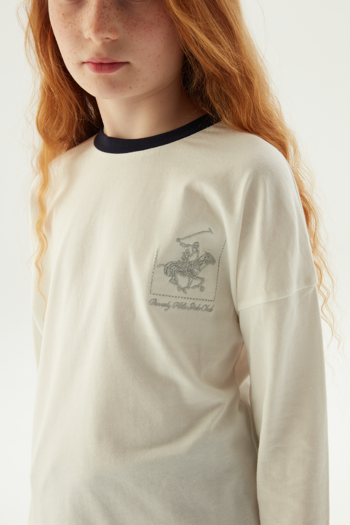 Kız Çocuk Ekru T-Shirt