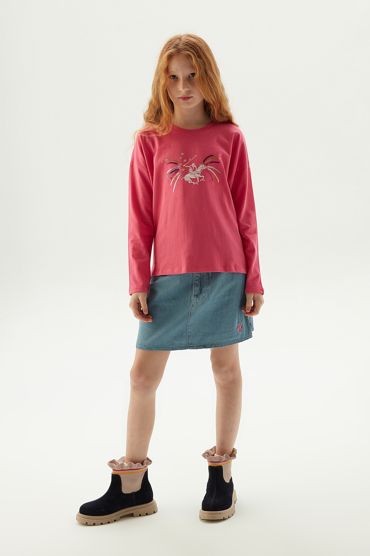Kız Çocuk Pembe T-Shirt