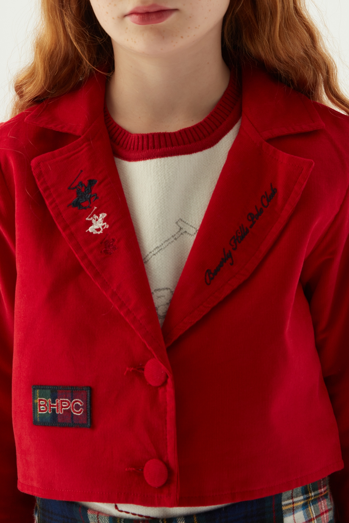Kız Çocuk Kırmızı Ceket