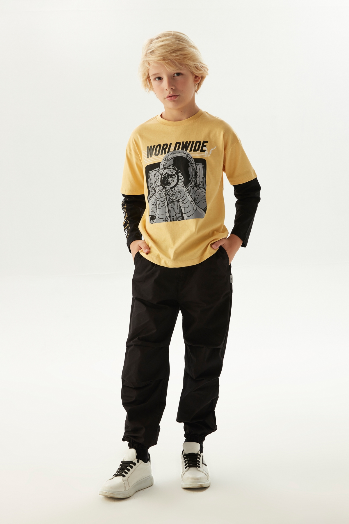 Erkek Çocuk Hardal T-Shirt