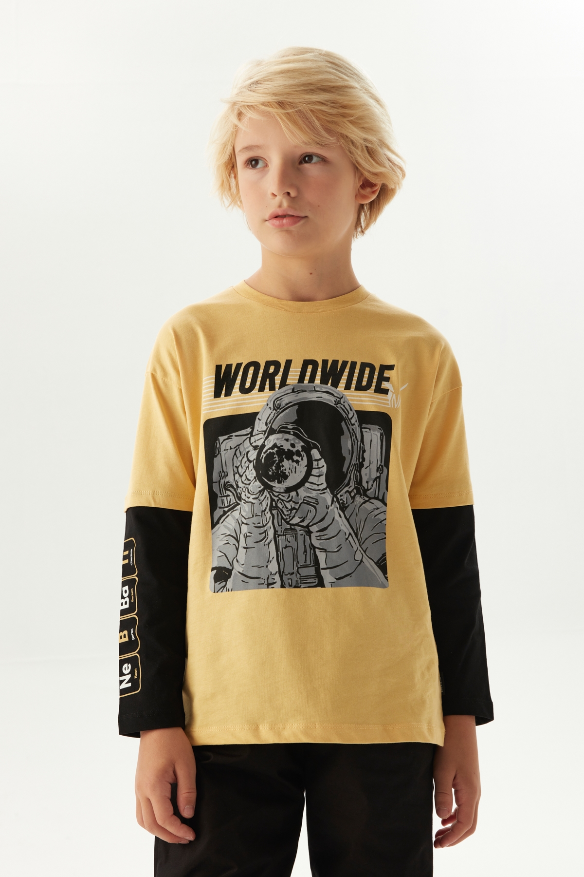 Erkek Çocuk Hardal T-Shirt