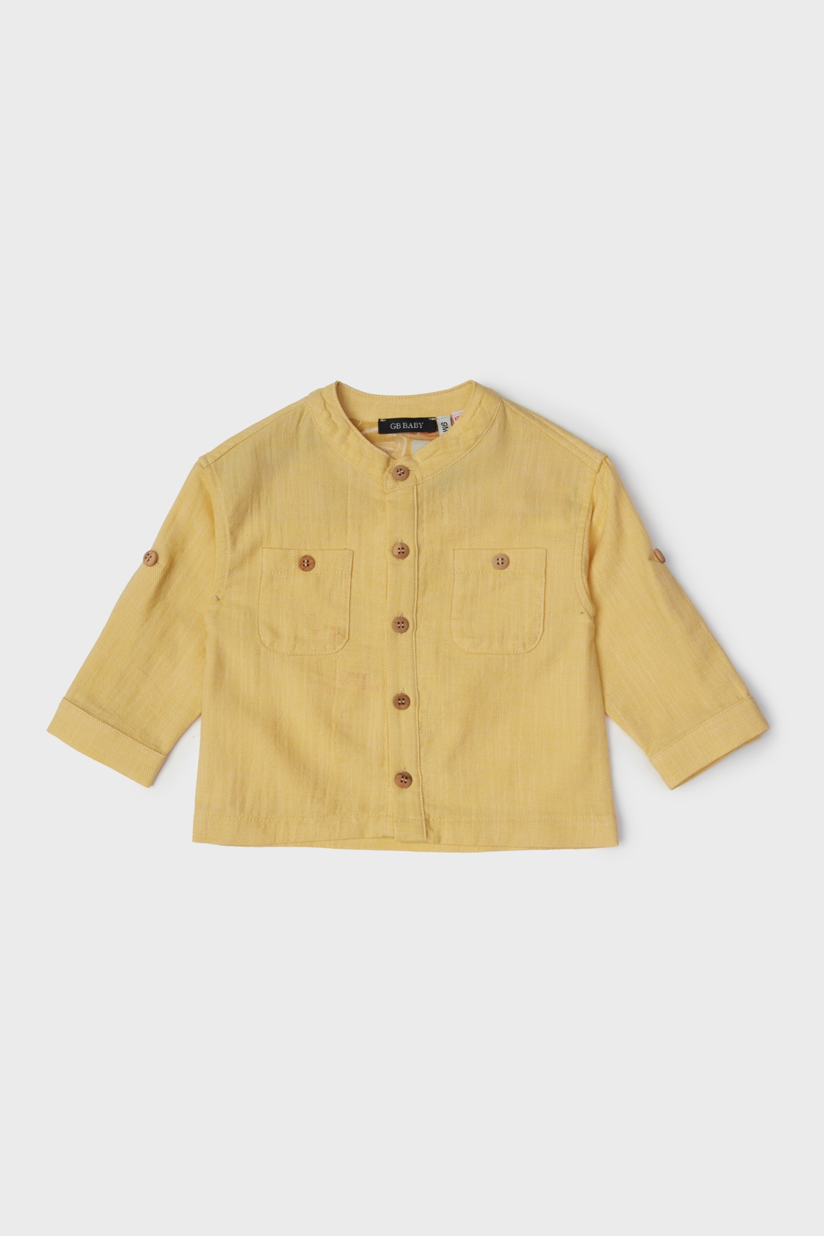 Erkek Bebek Sarı Gömlek