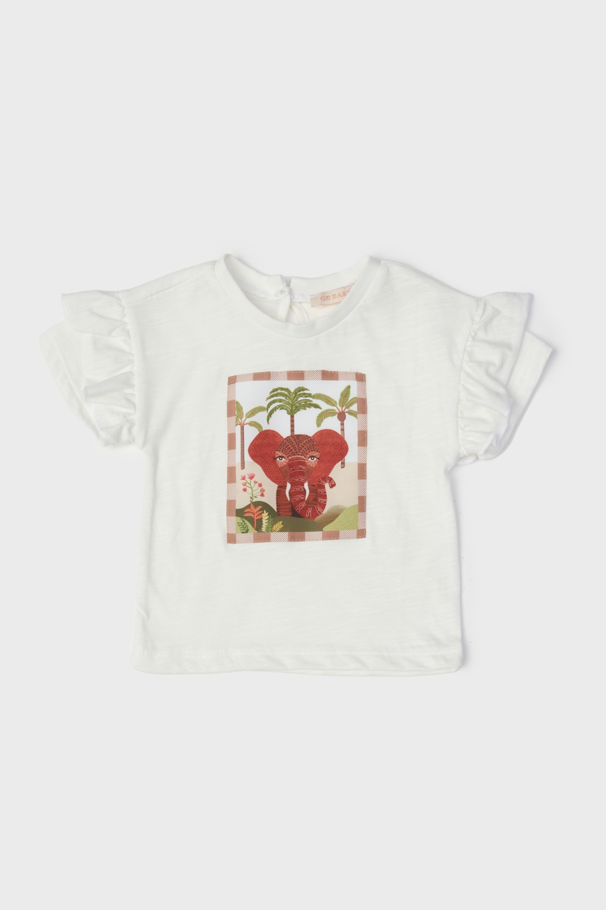 Kız Bebek Ekru T-Shirt