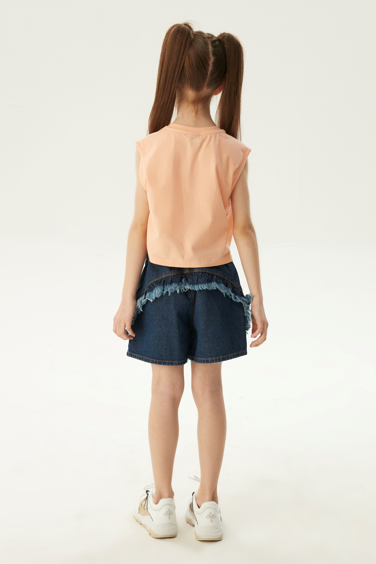 Kız Çocuk Somon T-Shirt