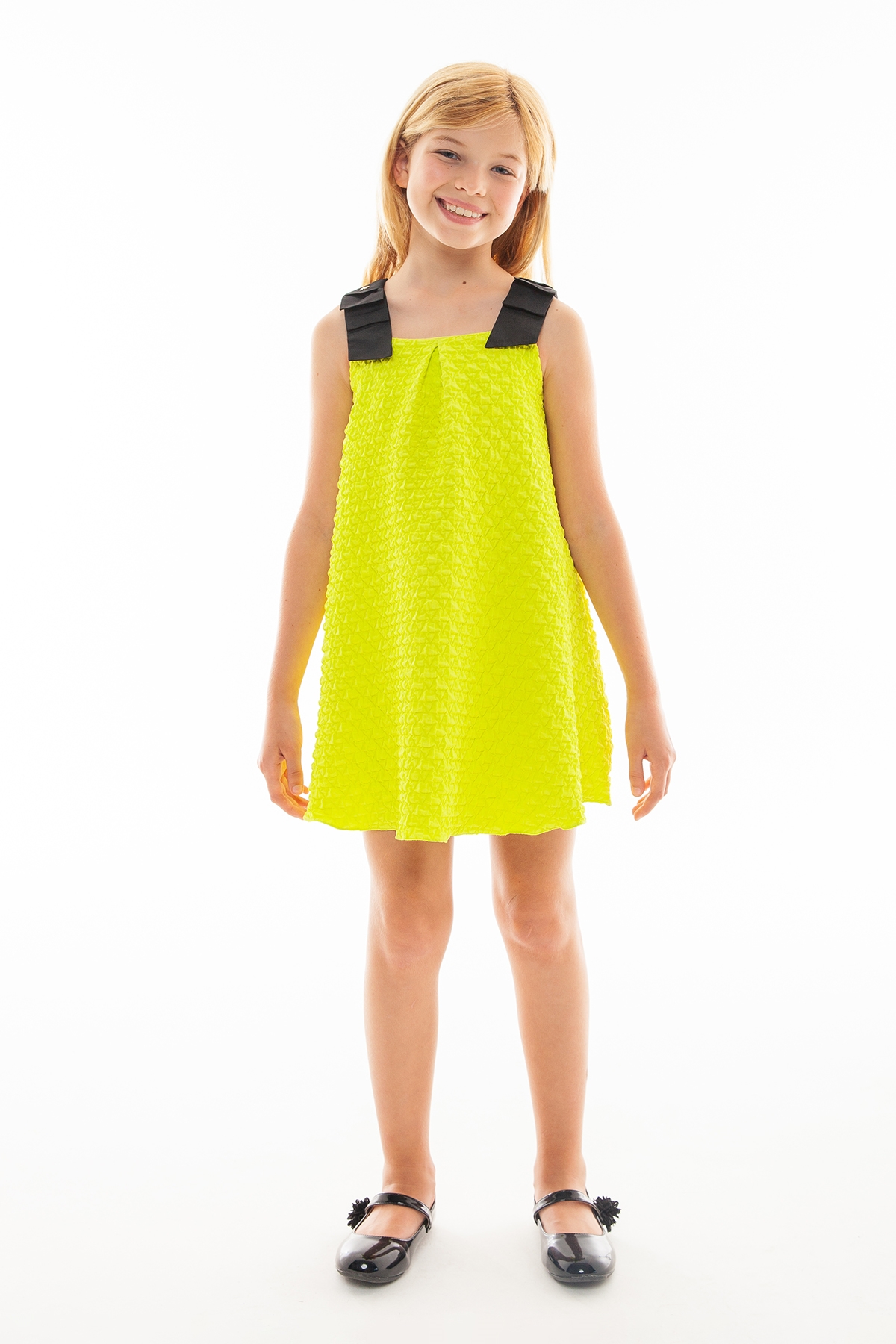 Kız Çocuk Lime Elbise 
