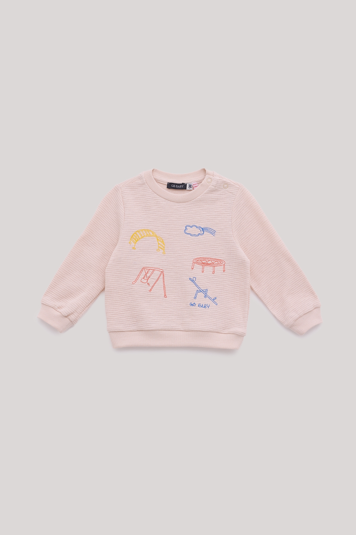 Erkek Bebek Ekru Sweatshirt