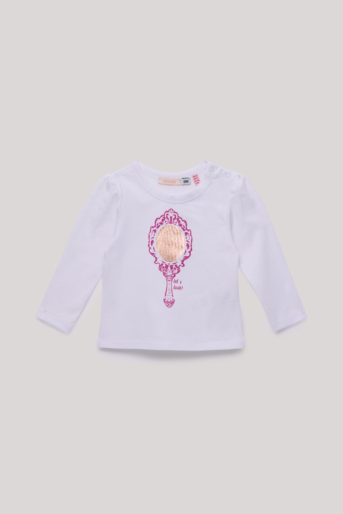 Kız Bebek Ekru T-Shirt