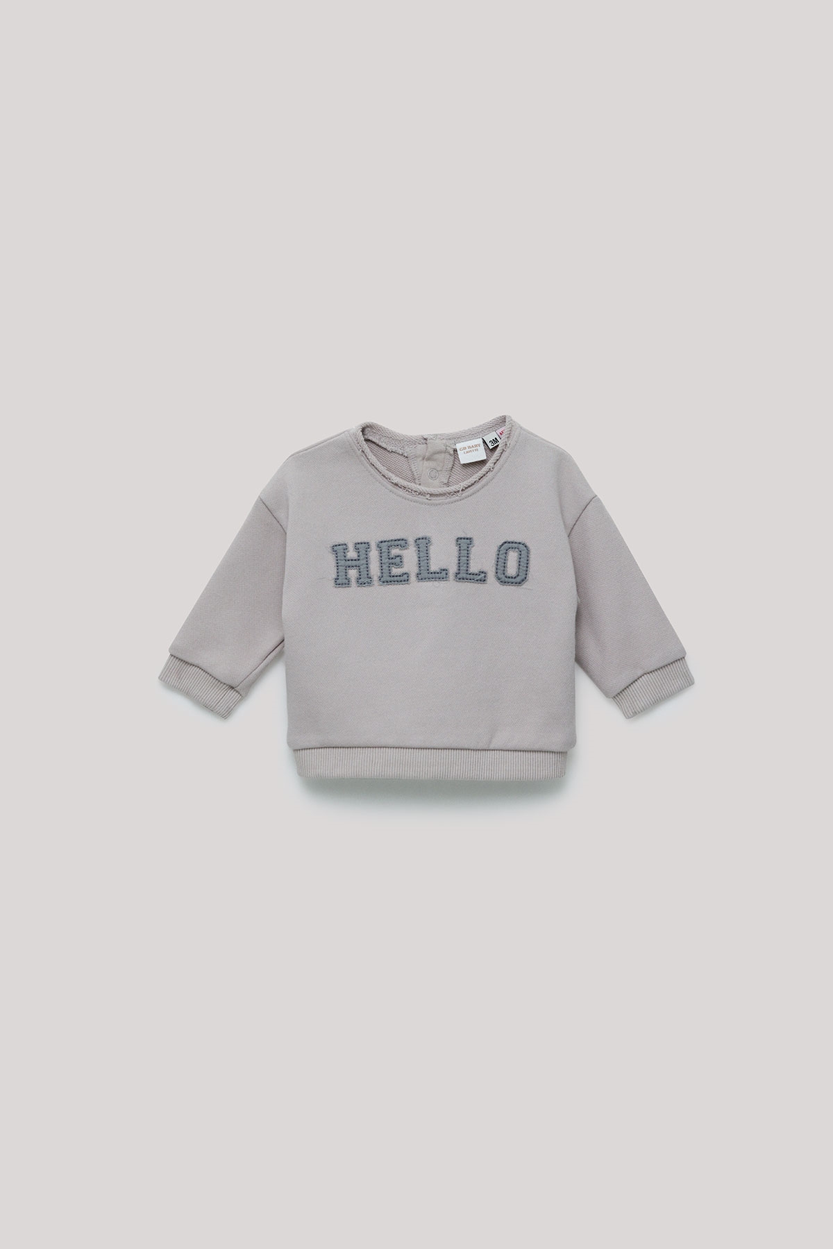 Erkek Bebek Gri Sweatshirt