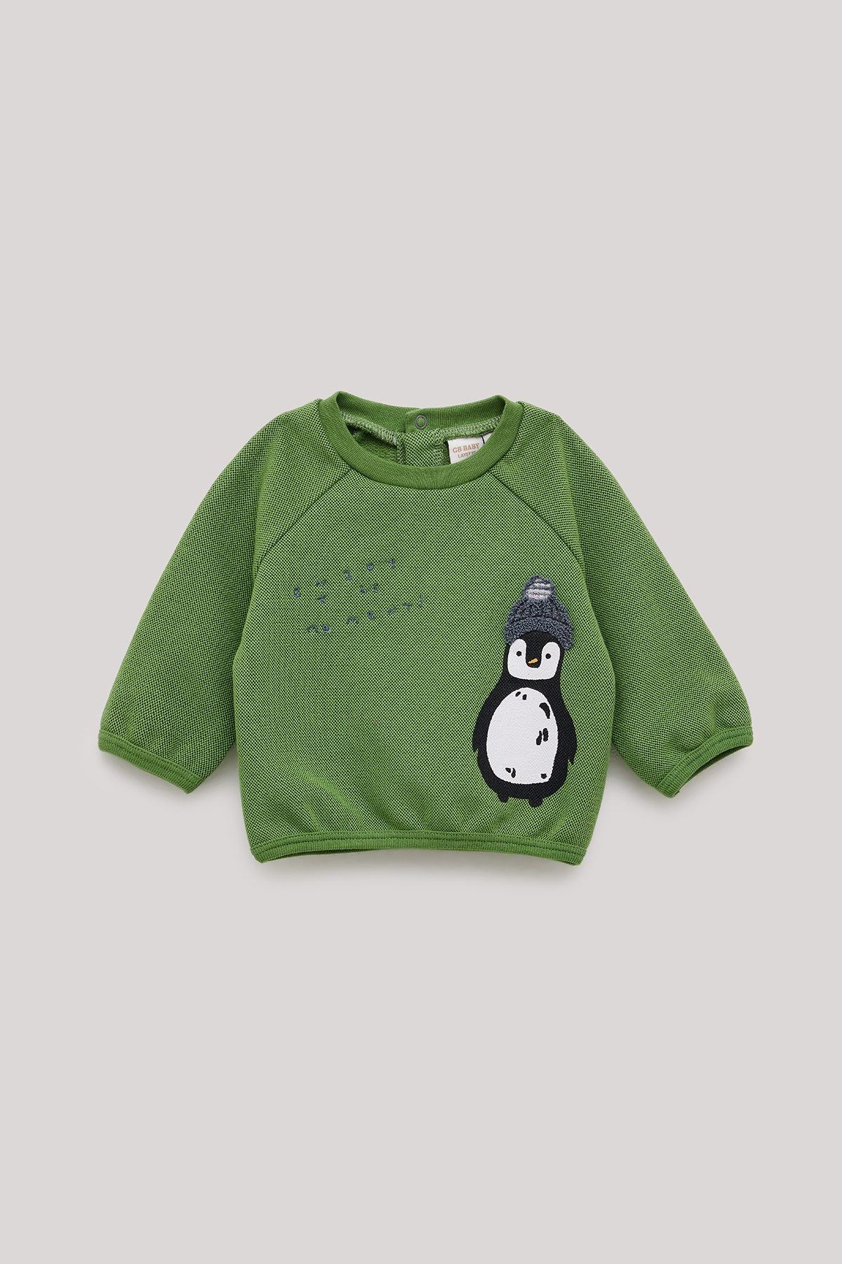 Erkek Bebek Haki Sweatshirt