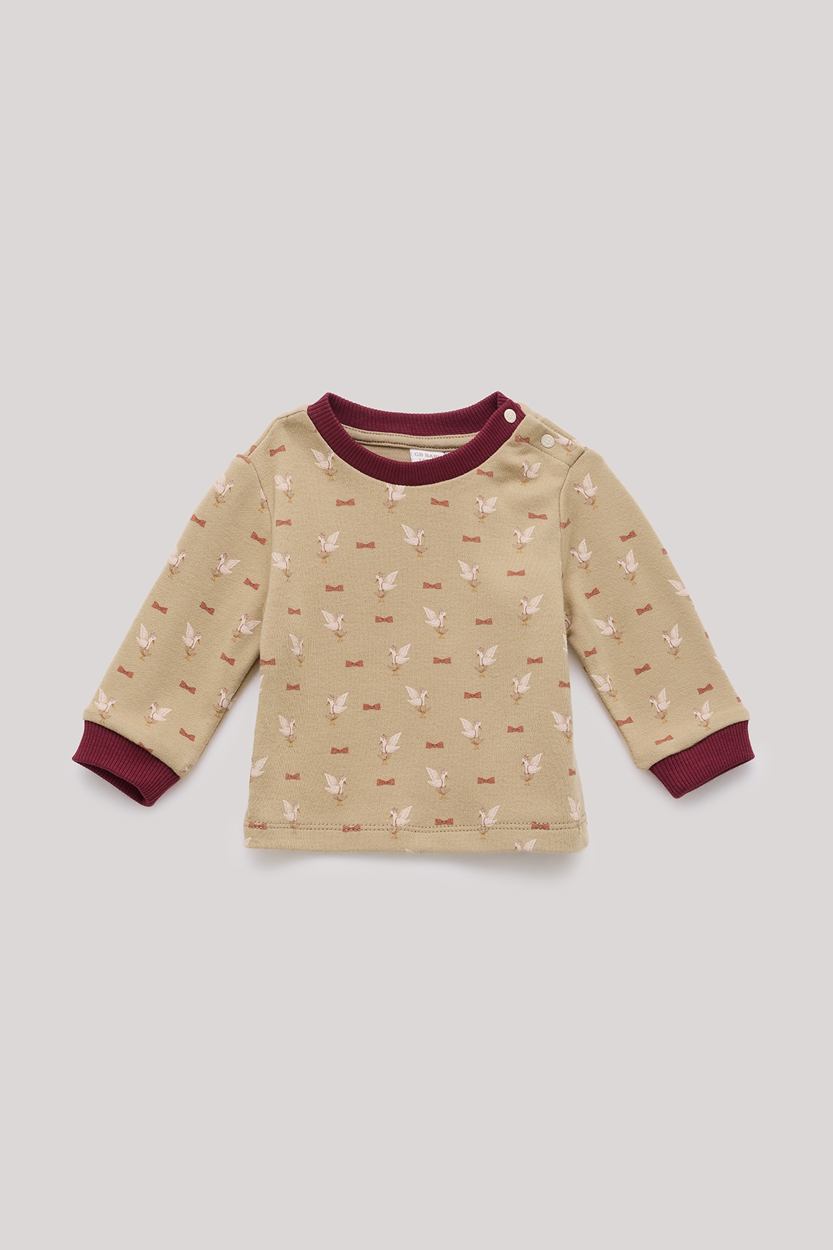 Erkek Bebek Desenli Sweatshirt 